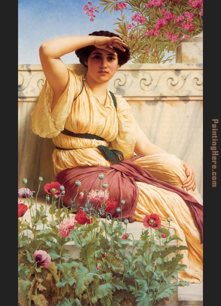 A Tryst painting - John William Godward A Tryst art painting
